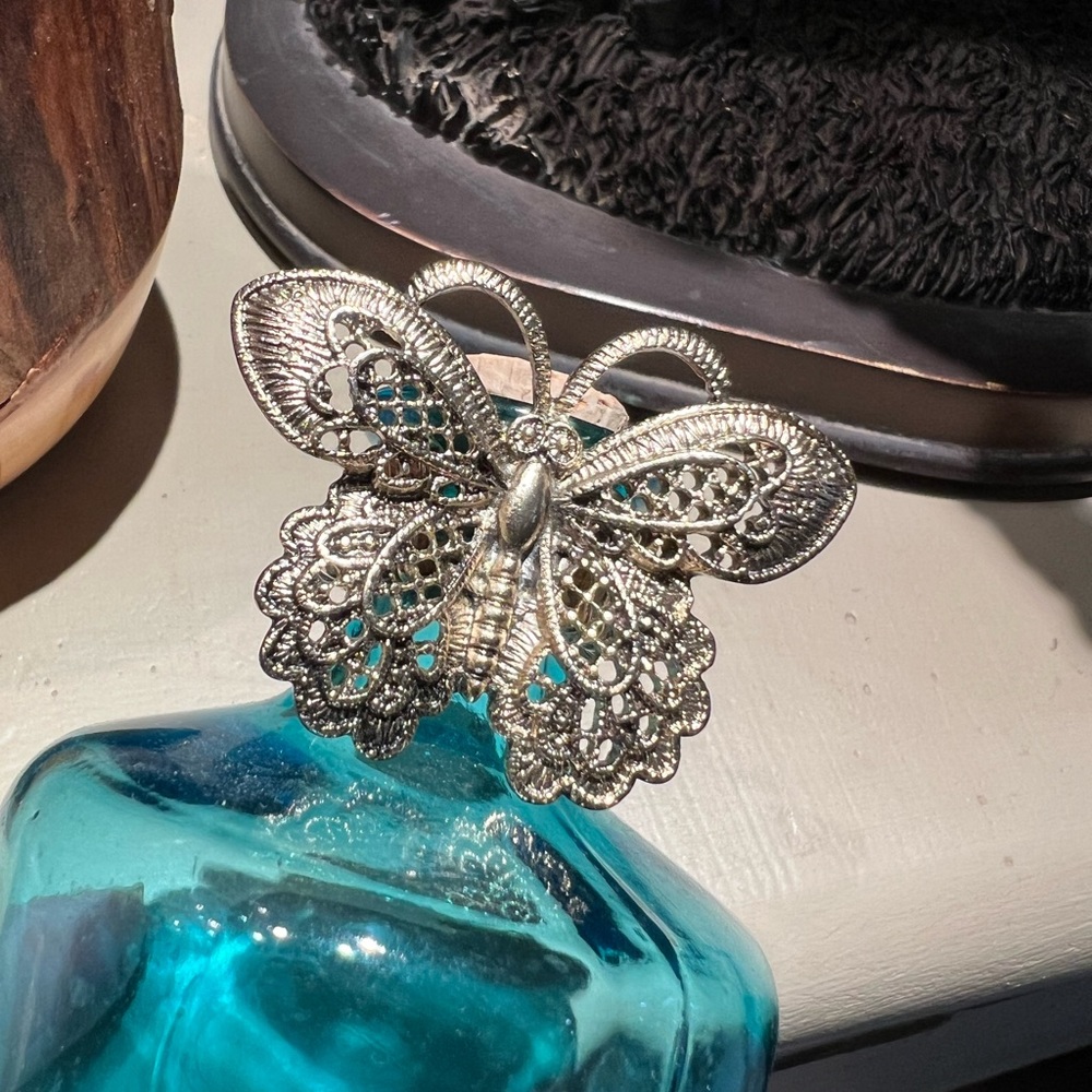 Gold color Butterfly Stretch Ring